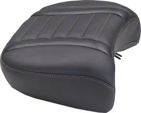 Mustang Seat Rear Dlx Touring Orange T SEATS-FOR HARLEY DRESSER/TOURI Mustang