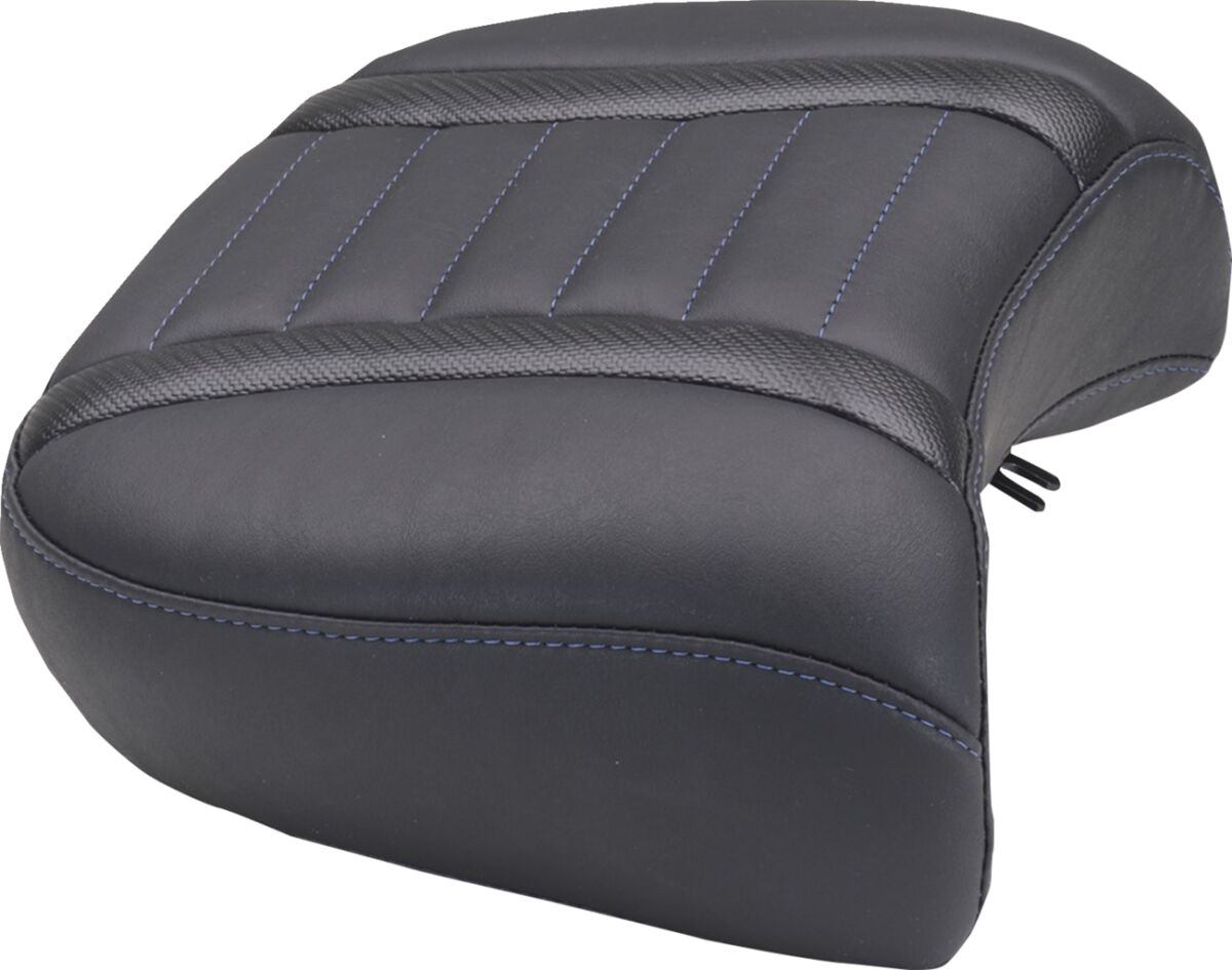 Mustang Seat Rear Dlx Touring Sky Blue SEATS-FOR HARLEY DRESSER/TOURI Mustang