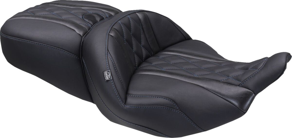 Mustang Seat Super Touring Dlx One Pie SEATS-FOR HARLEY DRESSER/TOURI Mustang