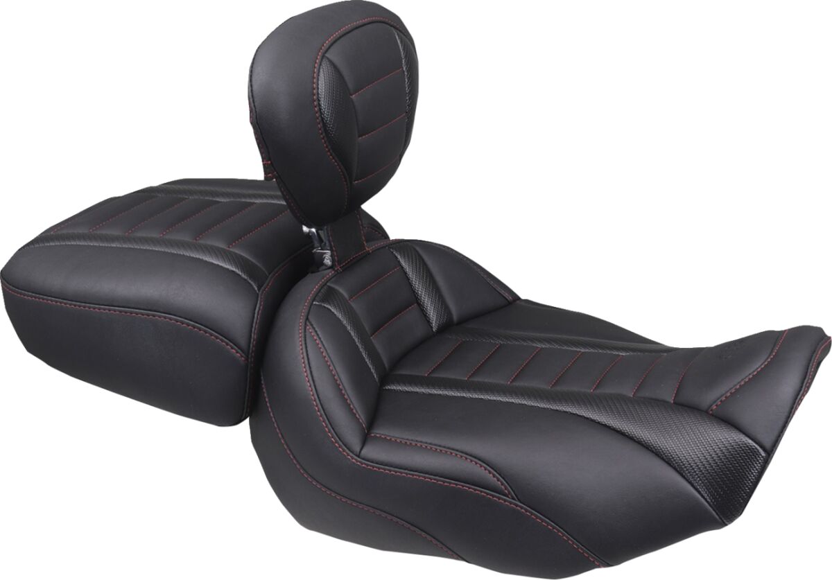 Mustang Seat Solo Deluxe Tour W/Dbr Da SEATS-FOR HARLEY DRESSER/TOURI Mustang