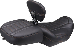 Mustang Seat Solo Deluxe Tour W/Dbr Ma SEATS-FOR HARLEY DRESSER/TOURI Mustang
