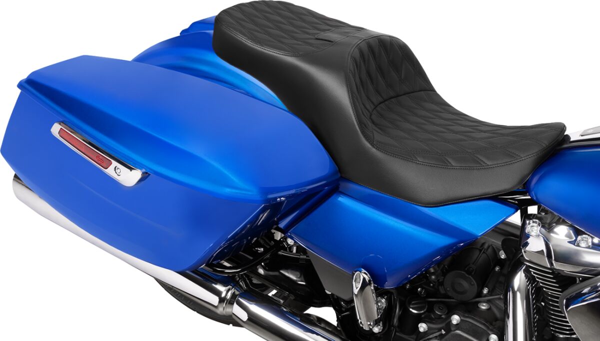 Drag Specialties Seats Seat Freedom 2up Fwd Pos Dd Bl SEATS-FOR HARLEY DRESSER/TOURI Drag Specialties Seats
