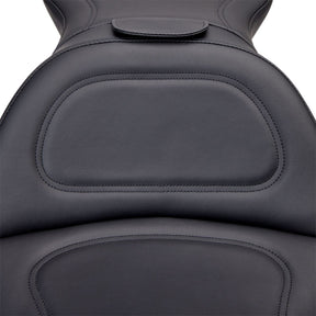 Explorer Ultimate Comfort with Driver's Backrest Seat - 06-17 Softail (FXST/B/S Softail Standard (06-09) & FLSTF/B/S Fat Boy (07-17)) Seat Saddlemen