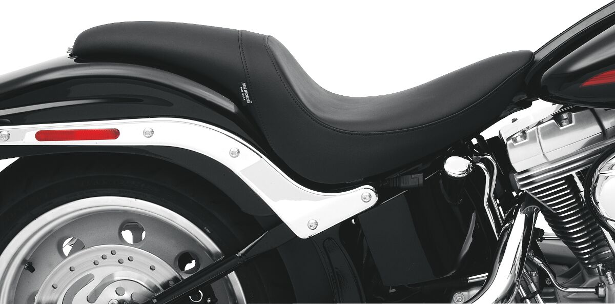 Drag Specialties Seats Seat Predator Rear Full Length Vinyl Black Seat Drag Specialties