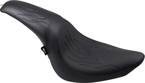 Drag Specialties Seats Seat Predator Rear Full Length Vinyl Black Seat Drag Specialties