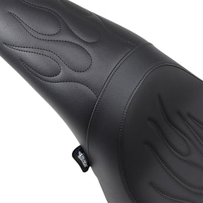 Drag Specialties Seats Seat Predator Rear Full Length Vinyl Black Seat Drag Specialties