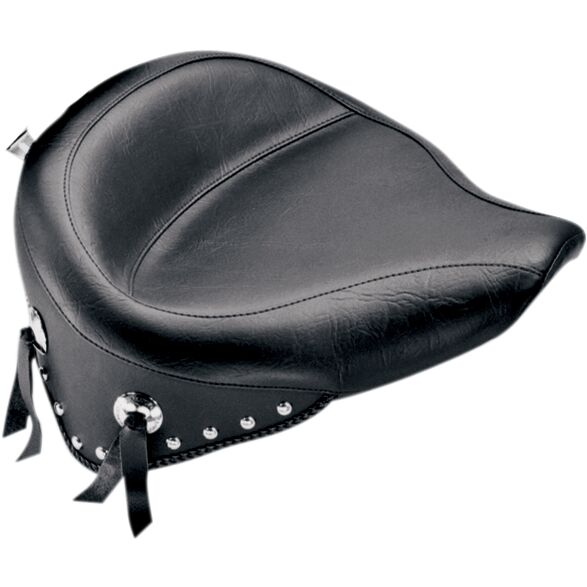 Mustang Seat Wide Touring Solo Plain Studded With Conchos Seat Mustang