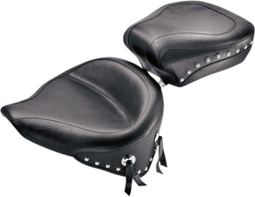 Mustang Seat Wide Touring Solo Plain Studded With Conchos Seat Mustang