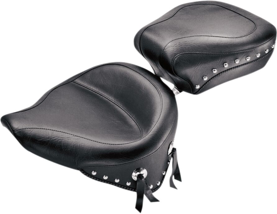 Mustang Seat Wide Touring Solo Plain Studded With Conchos Seat Mustang