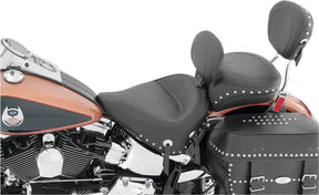 Mustang Seat Wide Touring Solo Studded With Conchos And Backrest Seat Mustang