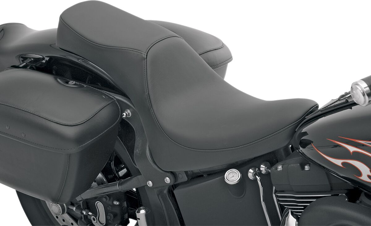 Drag Specialties Seats Seat Predator Rear 2 Up Vinyl Black Seat Drag Specialties