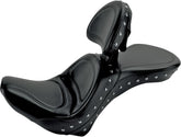 Explorer Special Studs Seat With Driver Backrest - 06-17 Softail (FLSTC HERITAGE) Seat Saddlemen Default Title