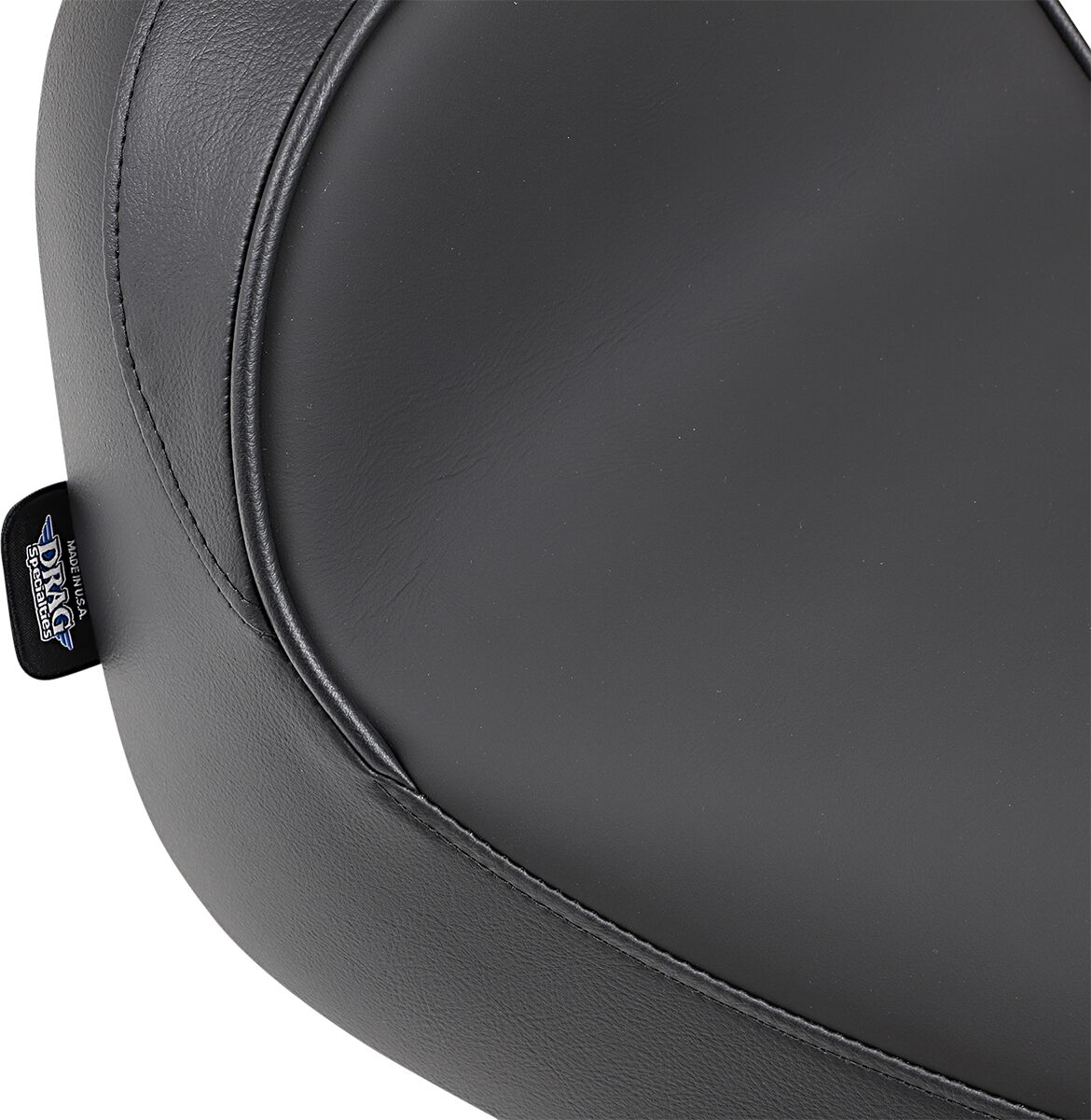 Drag Specialties Seats Seat Solo W/Optional Ez Glide Backrest Front With Driver Backrest Receptacle Vinyl Black Seat Drag Specialties