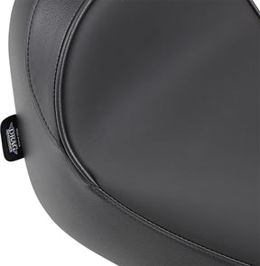 Drag Specialties Seats Seat Solo W/Optional Ez Glide Backrest Front With Driver Backrest Receptacle Vinyl Black Seat Drag Specialties