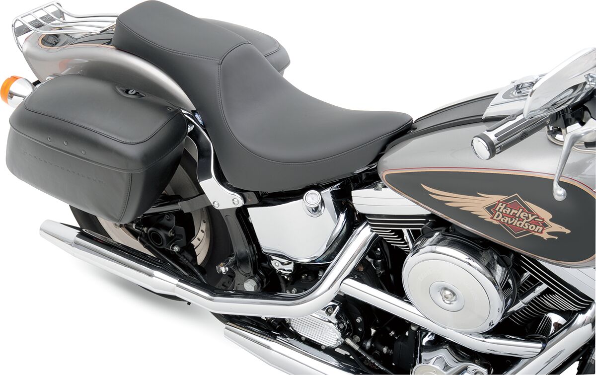 Drag Specialties Seats Seat Predator Rear 2 Up Vinyl Black Seat Drag Specialties