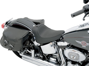 Drag Specialties Seats Seat Solo W/Optional Ez Glide Backrest Front Solo Vinyl Black Seat Drag Specialties Seats