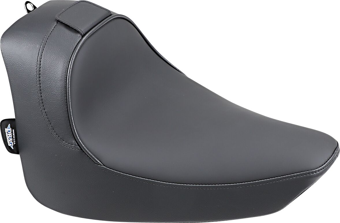 Drag Specialties Seats Seat Solo W/Optional Ez Glide Backrest Front Solo Vinyl Black Seat Drag Specialties Seats