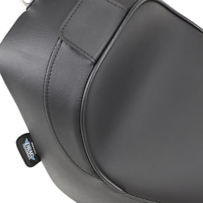 Drag Specialties Seats Seat Solo W/Optional Ez Glide Backrest Front Solo Vinyl Black Seat Drag Specialties Seats