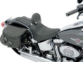 Drag Specialties Seats Seat Solo W/Optional Ez Glide Backrest Front Solo Vinyl Black Seat Drag Specialties Seats
