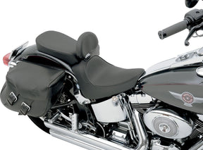 Drag Specialties Seats Seat Solo W/Optional Ez Glide Backrest Front Solo Vinyl Black Seat Drag Specialties Seats
