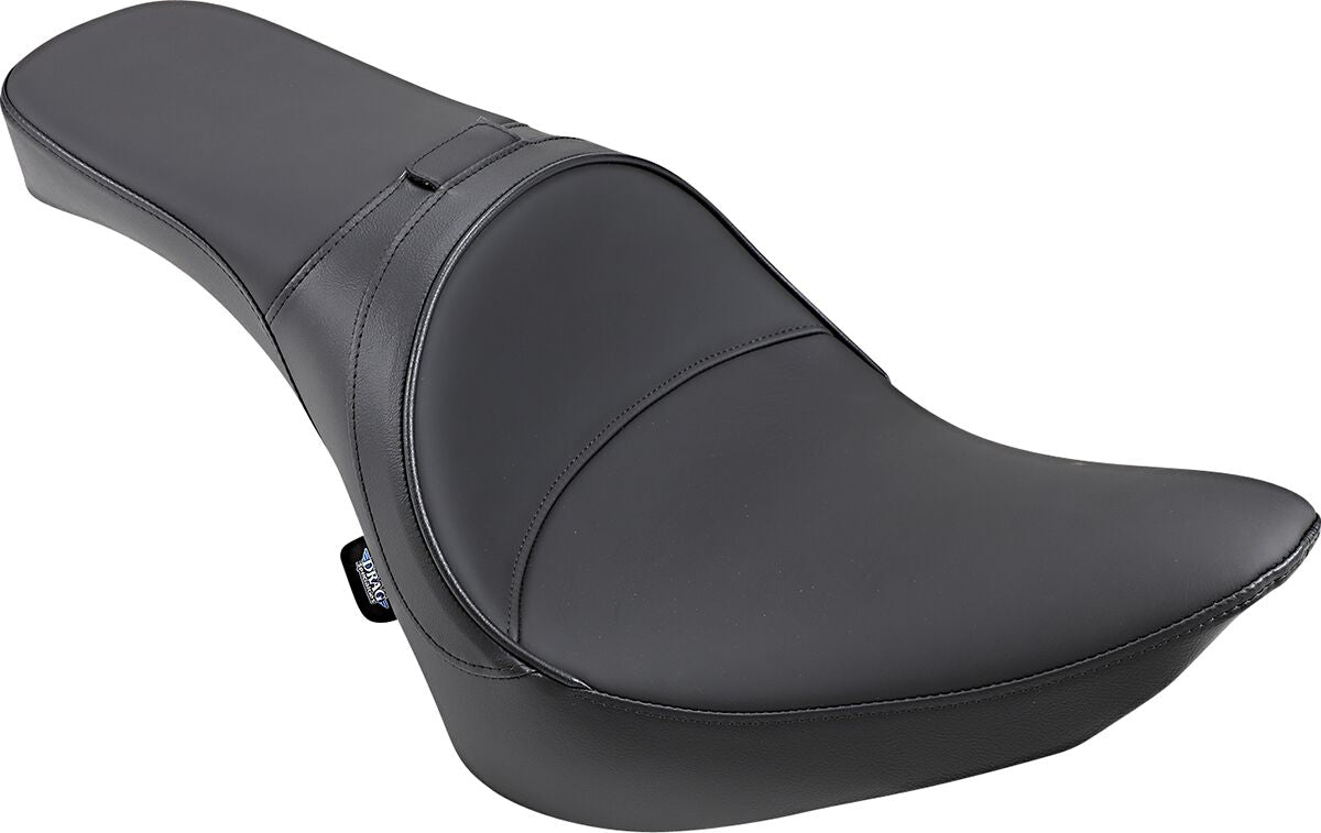 Drag Specialties Seats Seat With Driver Backrest Receptacle Vinyl Black Seat Drag Specialties