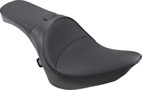 Drag Specialties Seats Seat With Driver Backrest Receptacle Vinyl Black Seat Drag Specialties