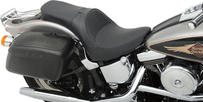 Drag Specialties Seats Seat With Driver Backrest Receptacle Vinyl Black Seat Drag Specialties
