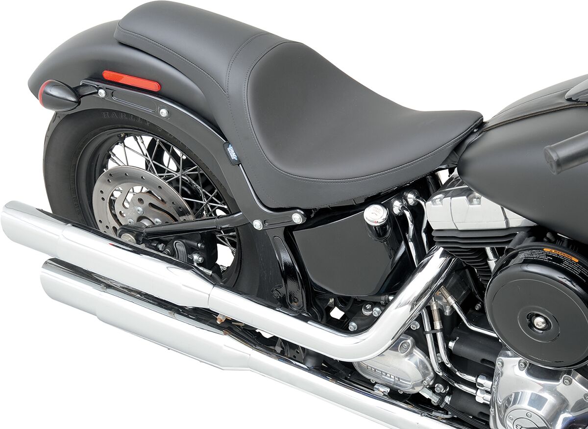 Drag Specialties Seats Seat Predator Full Length Front Smooth Vinyl Black Seat Drag Specialties