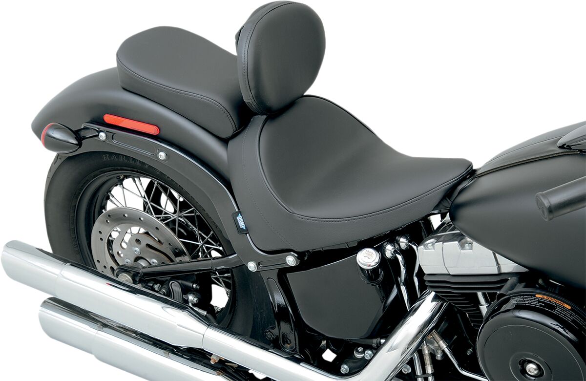 Drag Specialties Seats Seat Standard Front With Driver Backrest Receptacle Vinyl Black Seat Drag Specialties