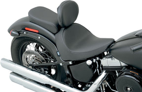 Drag Specialties Seats Seat Standard Front With Driver Backrest Receptacle Vinyl Black Seat Drag Specialties