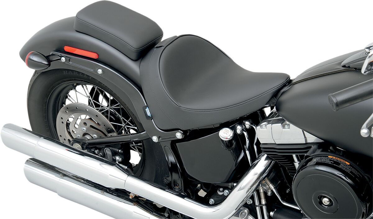 Drag Specialties Seats Seat Standard Front With Driver Backrest Receptacle Vinyl Black Seat Drag Specialties