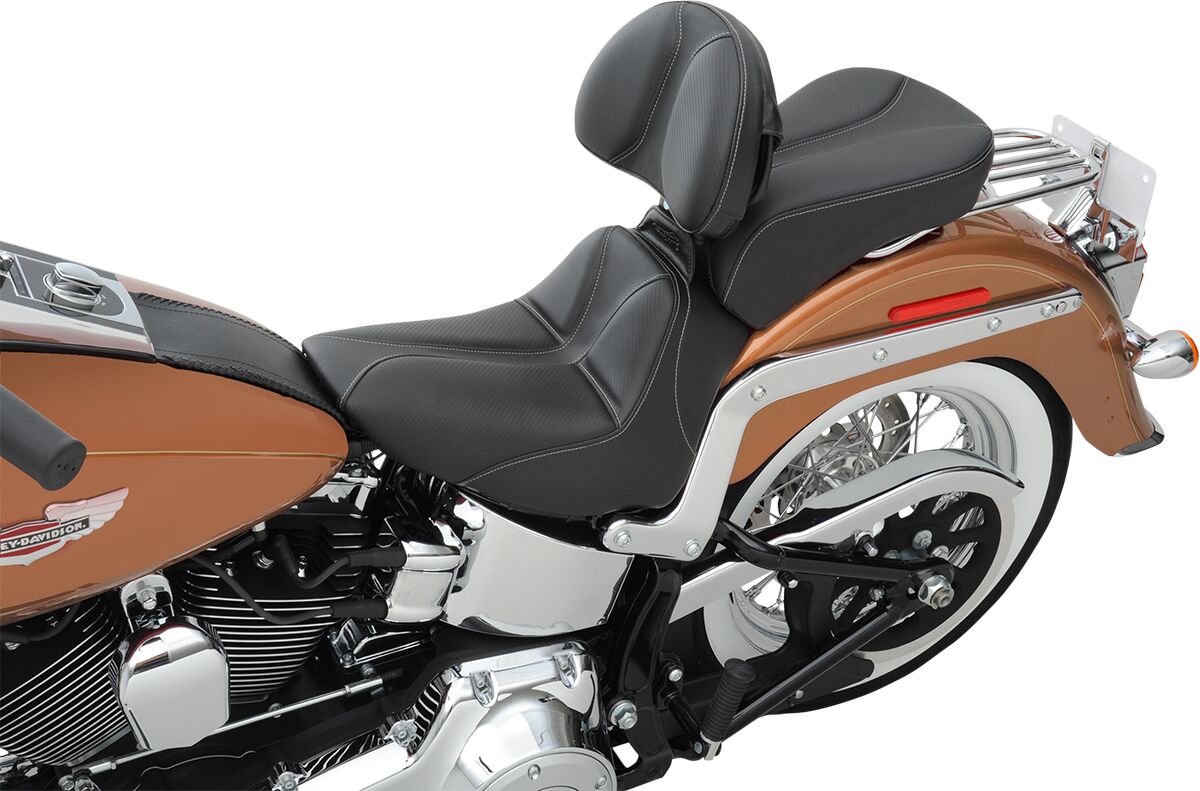 Dominator Solo Seat - 06-17 Softail (FLSTC HERITAGE, FLSTN DELUXE) Seat Saddlemen