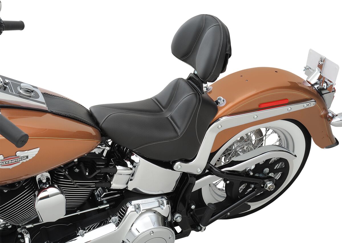 Dominator Solo Seat - 06-17 Softail (FLSTC HERITAGE, FLSTN DELUXE) Seat Saddlemen