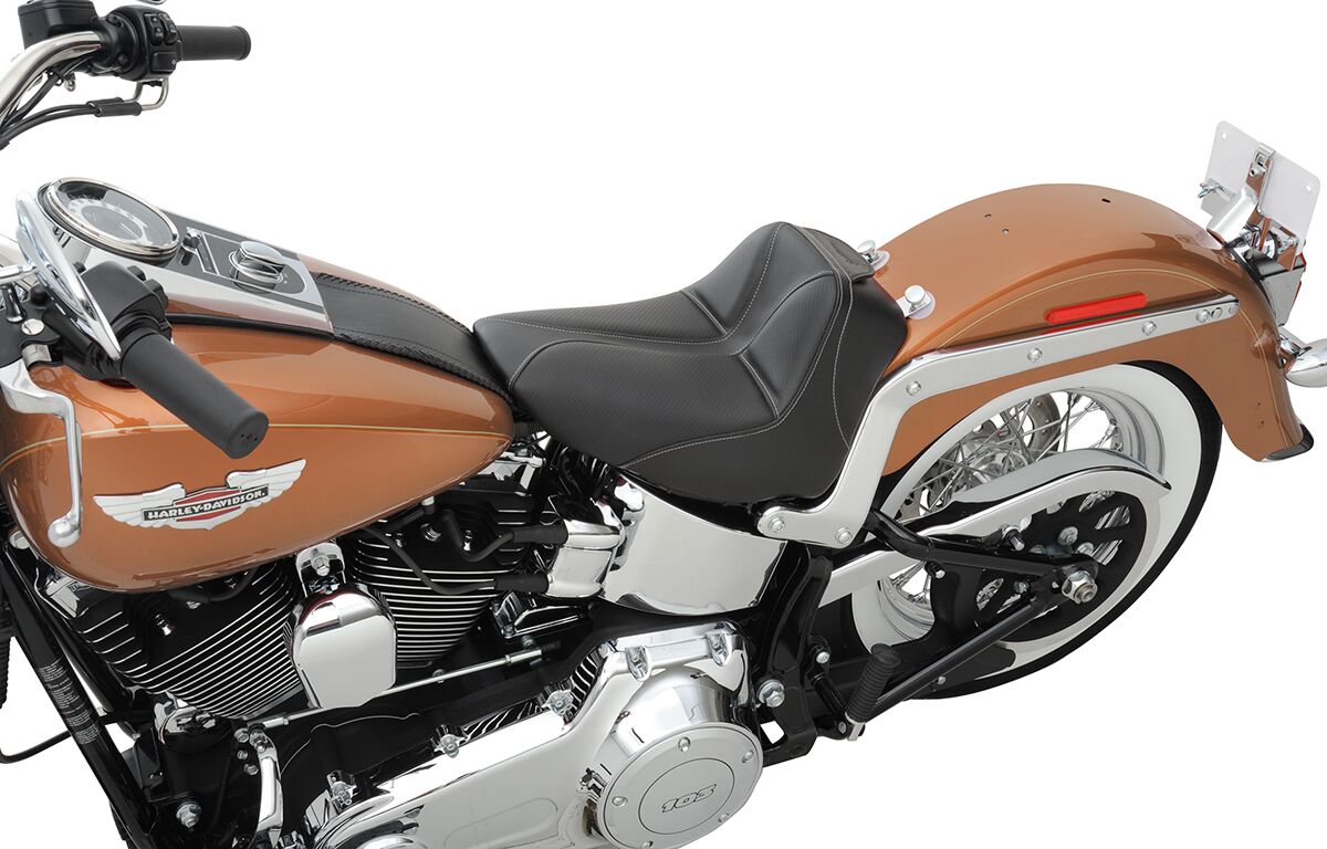 Saddlemen Dominator Solo Seat - 06-17 Softail (FLSTC HERITAGE, FLSTN DELUXE) Seat Saddlemen