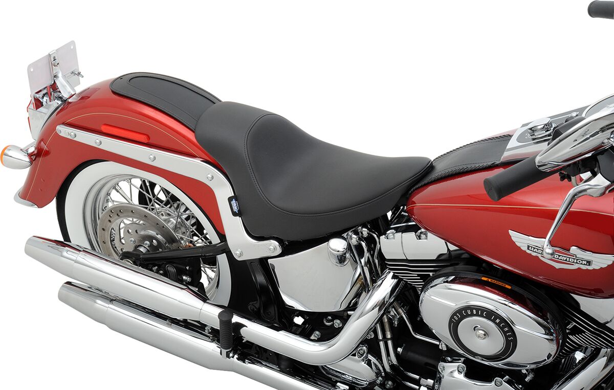 Drag Specialties Seats Seat Standard Front Smooth Vinyl Black Seat Drag Specialties