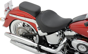 Drag Specialties Seats Seat Standard Front With Driver Backrest Receptacle Vinyl Black Seat Drag Specialties