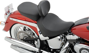 Drag Specialties Seats Seat Standard Front With Driver Backrest Receptacle Vinyl Black Seat Drag Specialties