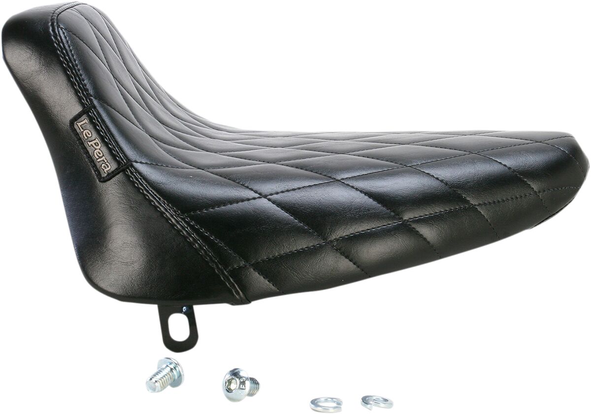 Le Pera Bare Bones Diamond Seating Solo Seat - 84-99 Softail Seat Le Pera