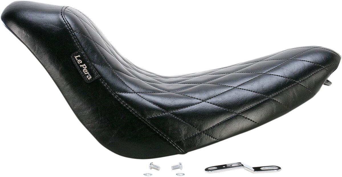Bare Bones Diamond Seating Solo Seat - 06-17 Softail Seat Le Pera