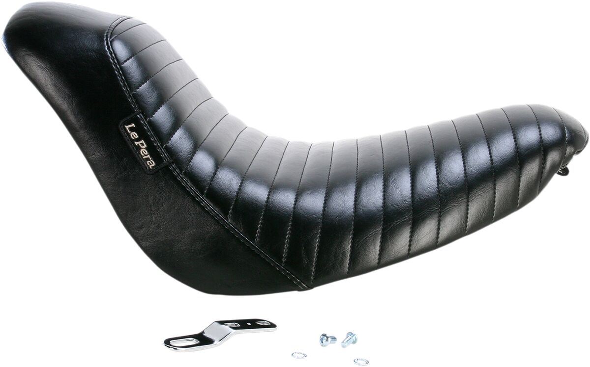 Bare Bones Pleated Seating Solo Seat - 06-17 Softail Seat Le Pera Default Title