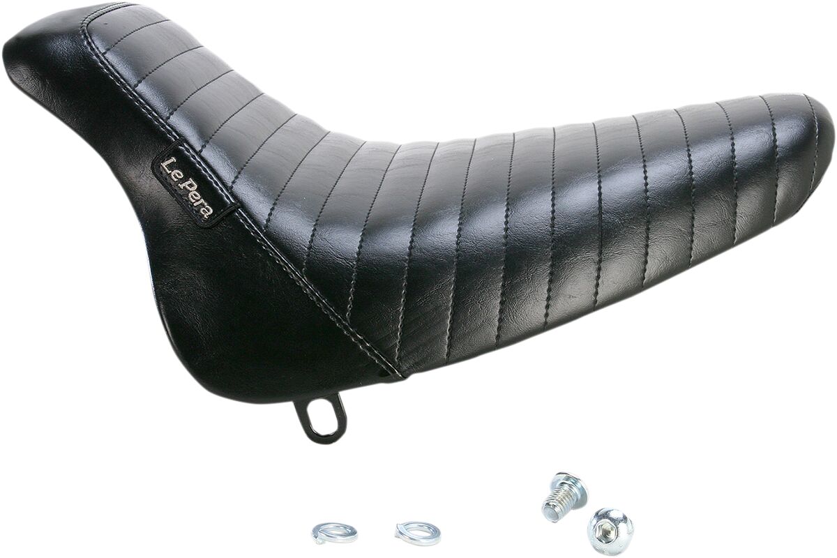 Bare Bones Pleated Seating Solo Seat - 00-05 Softail Seat Le Pera