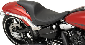 Drag Specialties Seats Seats Predator Solo Smooth Vinyl Black Seat Drag Specialties