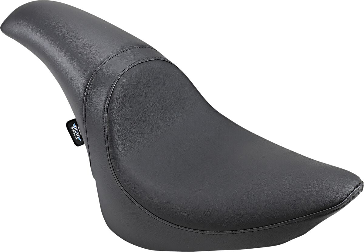 Drag Specialties Seats Seat Predator Low Profile Smooth Black Seat Drag Specialties