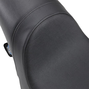 Drag Specialties Seats Seat Predator Low Profile Smooth Black Seat Drag Specialties