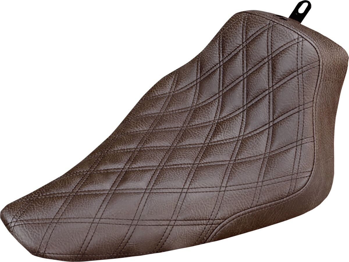 Renegade LS Solo Seat, Brown - 11-17 Softail (Softail Slim (12-17) / Blackline (11-13)) Seat Saddlemen Default Title