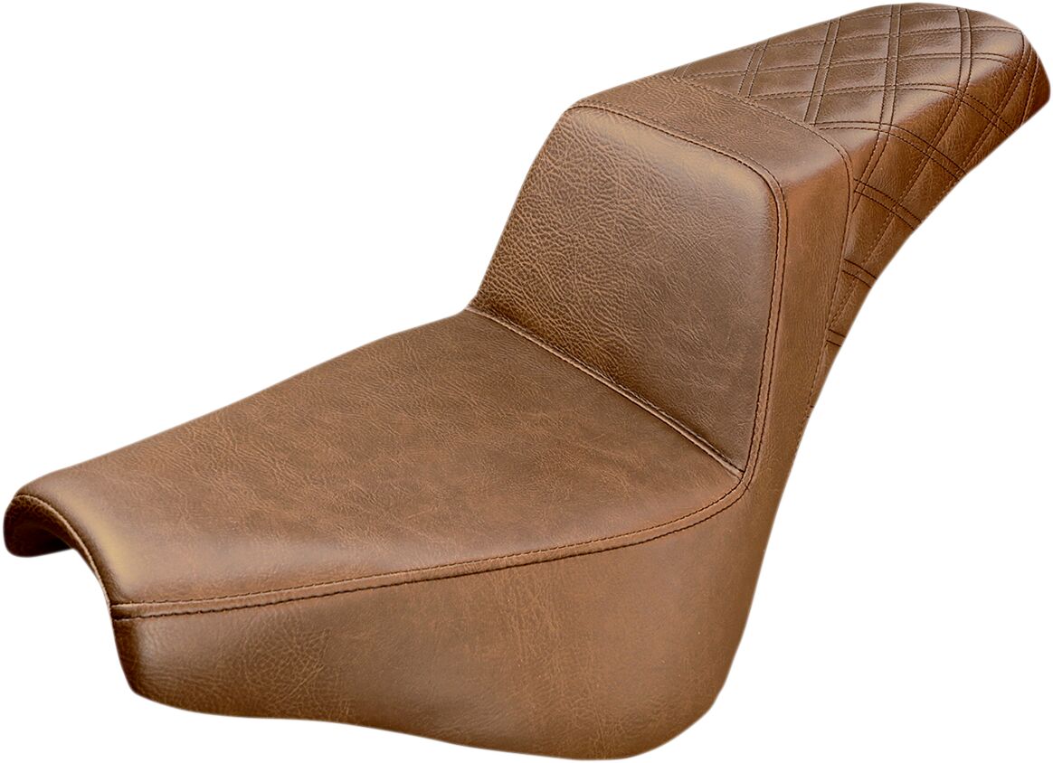 Step Up Rear LS Seat, Brown - 18+ Softail (Street Bob FXBB/S, Standard FXST) Seat Saddlemen Default Title