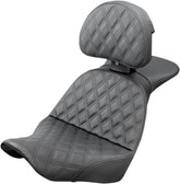 Explorer LS with Driver's Backrest Seat - 18+ Softail (Low Rider FXLR/FXLRS/FXLRST, Sport Glide FLSB) Seat Saddlemen Default Title