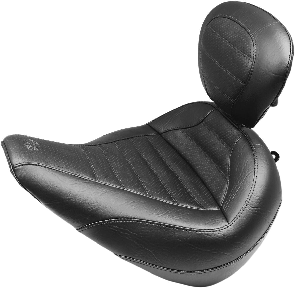 Mustang Seat Solo Touring W/Driver Bachrest Black Seat Mustang