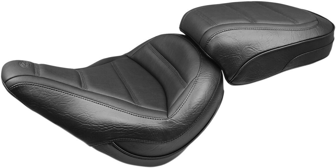 Mustang Seat Solo Tour Trapezoid Stitch Black Seat Mustang