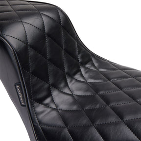 Cherokee 2Up Diamond Seat - 20+ Softail (FXST) Seat Le Pera